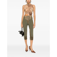 Jean Paul Gaultier Jean Paul Gaultier Green Trousers - Cropped Trousers Women