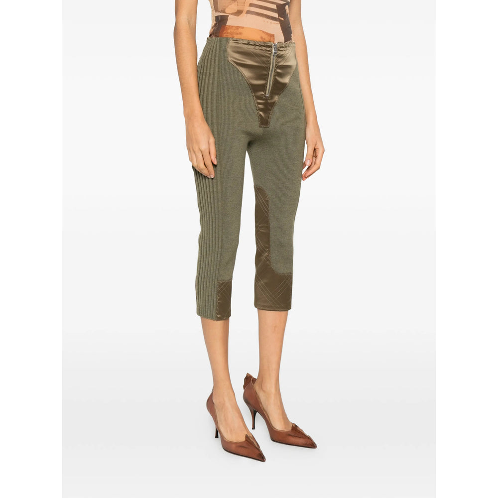 Jean Paul Gaultier Jean Paul Gaultier Green Trousers - Cropped Trousers Women