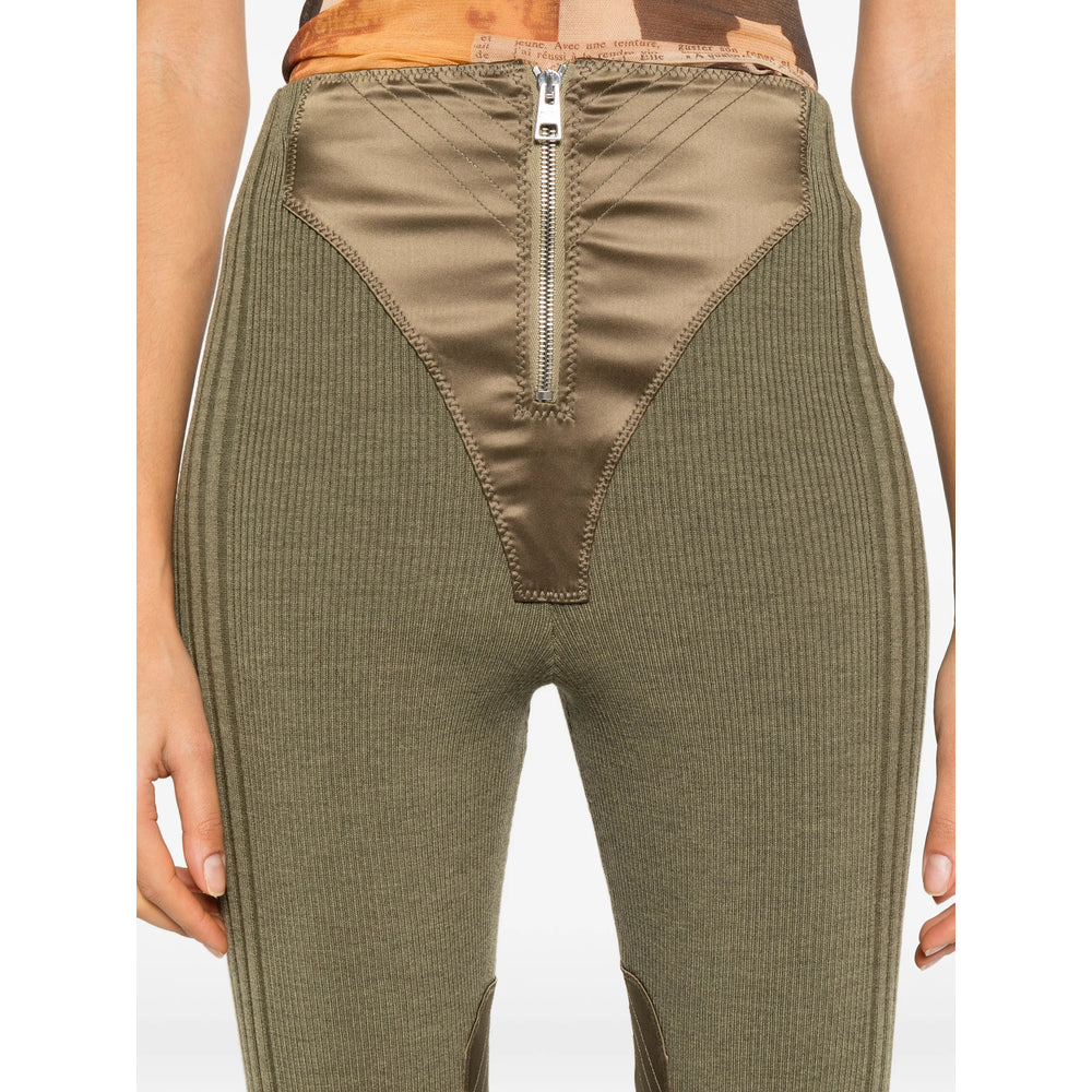 Jean Paul Gaultier Jean Paul Gaultier Green Trousers - Cropped Trousers Women