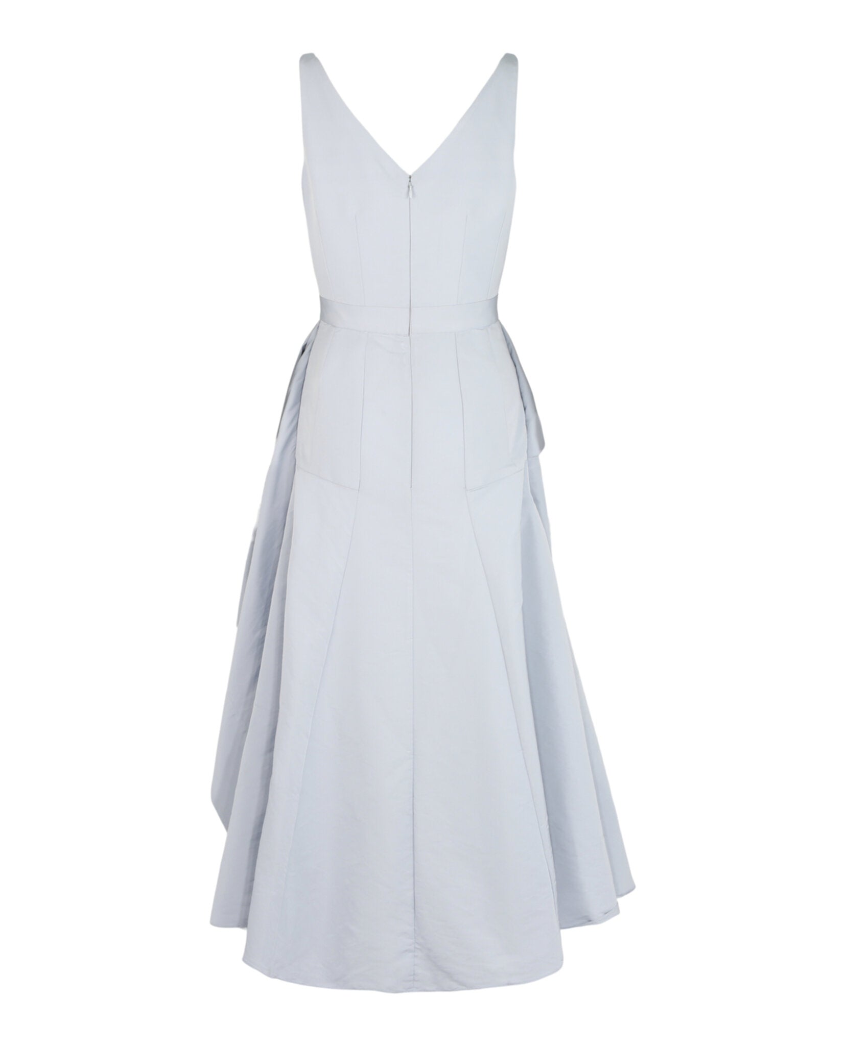 Alexander McQueen Alexander McQueen Womens Draped Ruffle Trim  Midi Dress