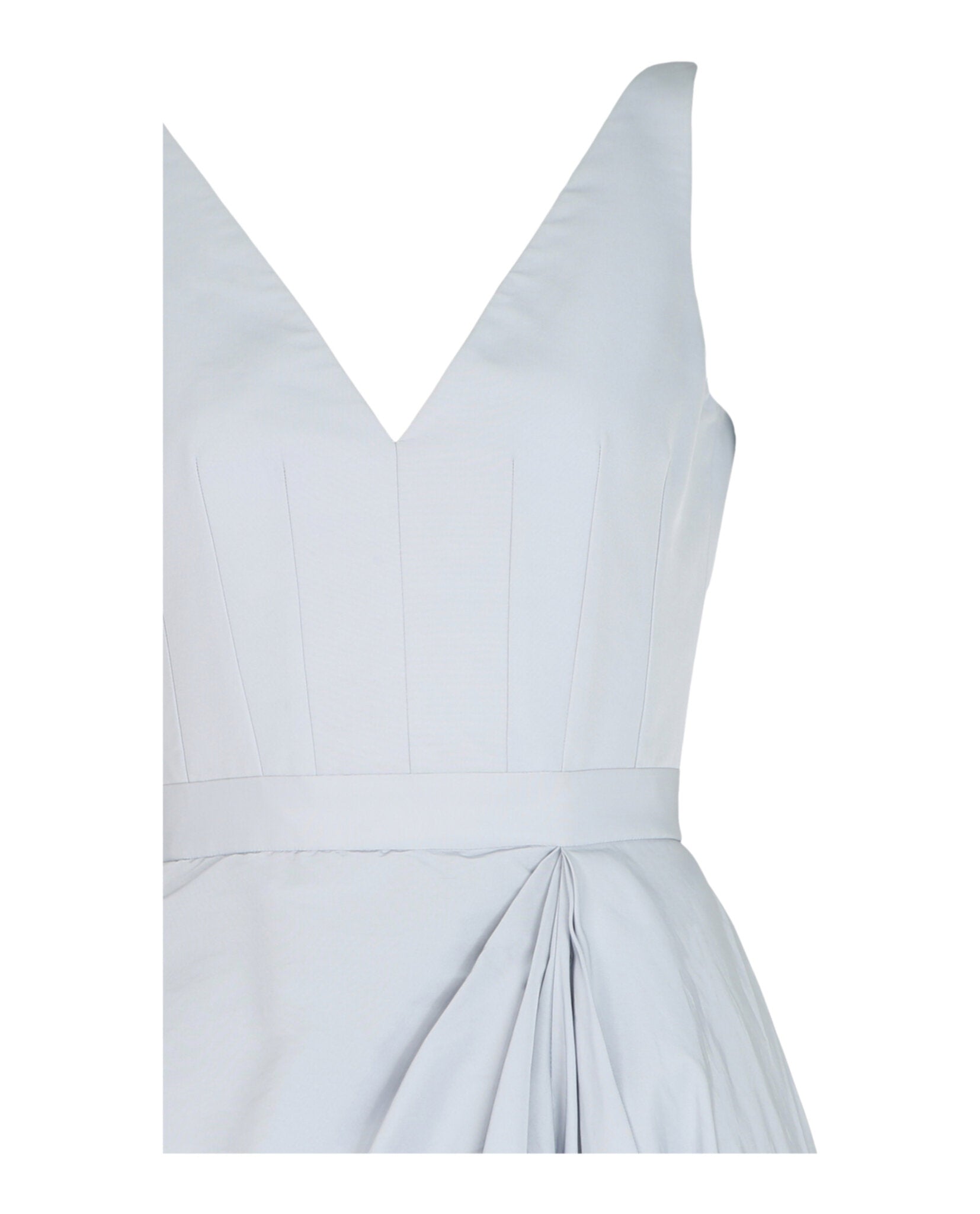 Alexander McQueen Alexander McQueen Womens Draped Ruffle Trim  Midi Dress