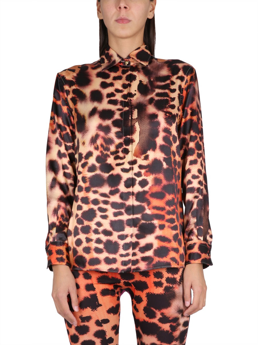 Roberto Cavalli Women Animal Print Shirt