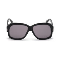 Tom Ford Sunglasses Square Full Rim, Shiny Black Frame and Smoke Mirror Lens FT0837-N01C