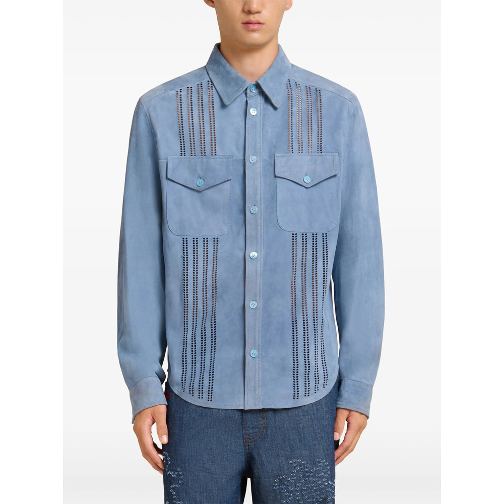 Marni Blue Shirts Men