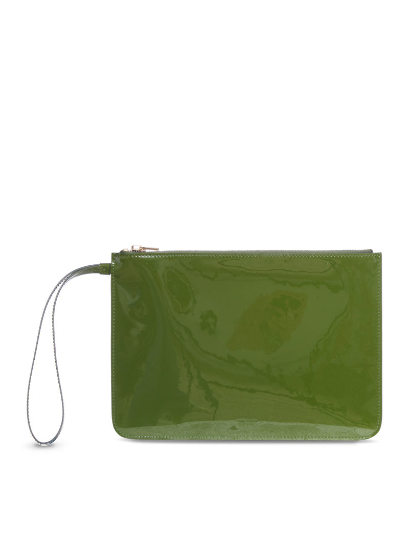 Tom Ford Tom Ford Women Tom Ford Green Patent Leather Clutch