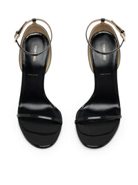 Tom Ford Tom Ford Women Vertigo Patent Leather Sandal With Ankle Strap