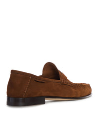 Tom Ford Men Ripley Suede Loafer With Braided Band
