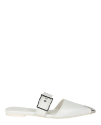 Alexander McQueen Womens Punk Leather Flats