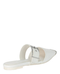 Alexander McQueen Womens Punk Leather Flats