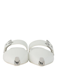 Alexander McQueen Womens Punk Leather Flats