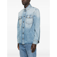 Versace Blue Shirts Men