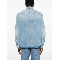 Versace Blue Shirts Men