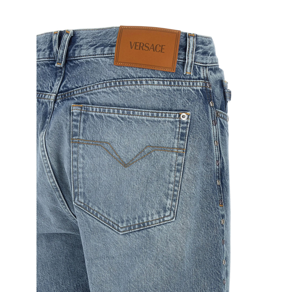 Versace Blue Denim - Regular & Straight-Leg Jeans Men