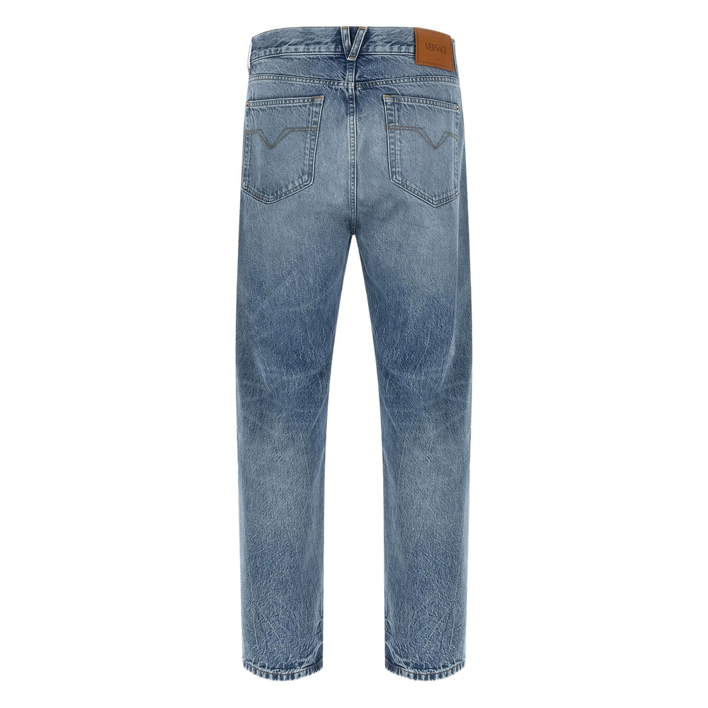 Versace Blue Denim - Regular & Straight-Leg Jeans Men