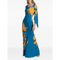 ETRO Etro Women Stamped Floral Drape-Sleeve Maxi Dress