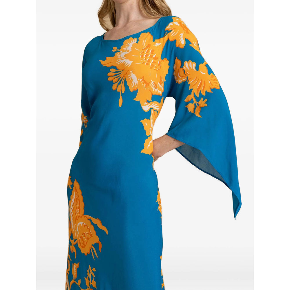 ETRO Etro Women Stamped Floral Drape-Sleeve Maxi Dress