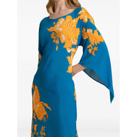 ETRO Etro Women Stamped Floral Drape-Sleeve Maxi Dress