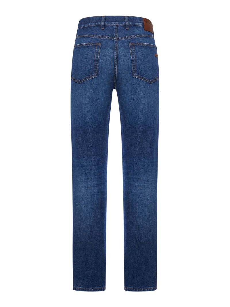 Zegna Men Vintage Stretch Denim Jeans