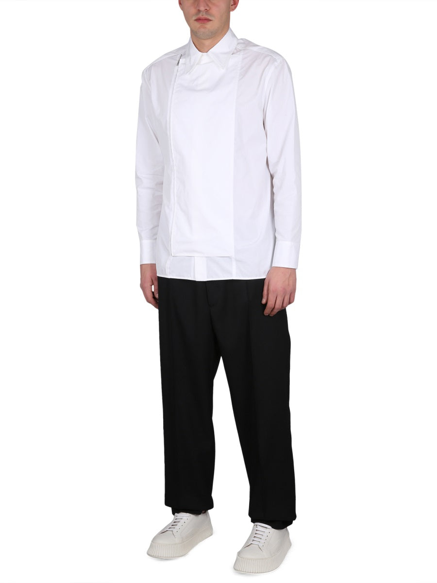 Jil Sander Men Zippered Shirt