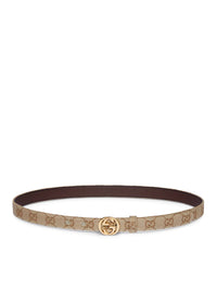 Gucci Gucci Women Thin Belt With Gg Cross Buckle