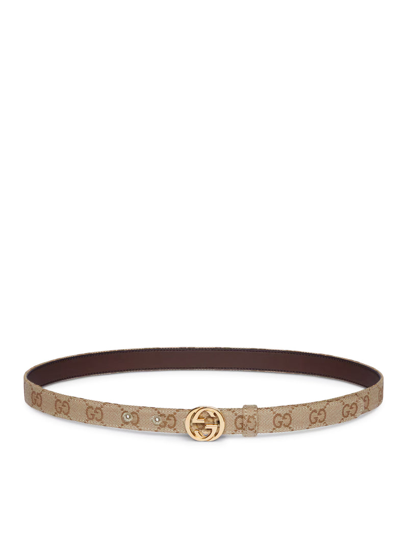Gucci Gucci Women Thin Belt With Gg Cross Buckle