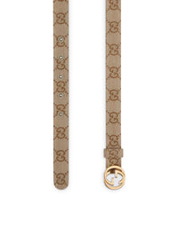 Gucci Gucci Women Thin Belt With Gg Cross Buckle