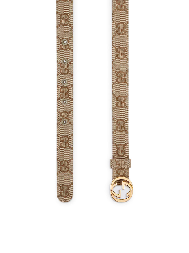 Gucci Gucci Women Thin Belt With Gg Cross Buckle