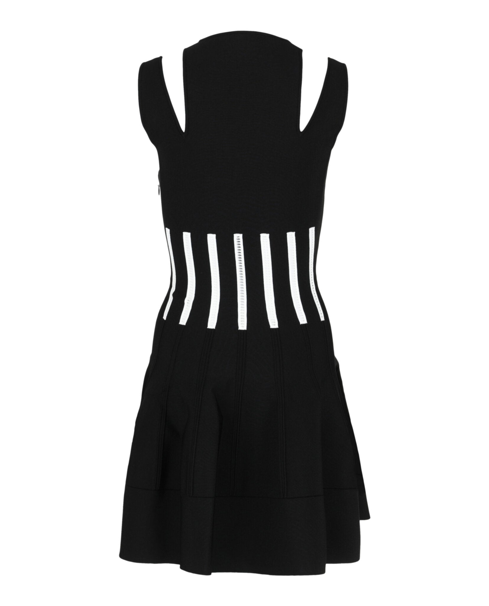 Alexander McQueen Womens Coutout Shoulder Corset Mini Dress