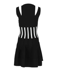 Alexander McQueen Womens Coutout Shoulder Corset Mini Dress