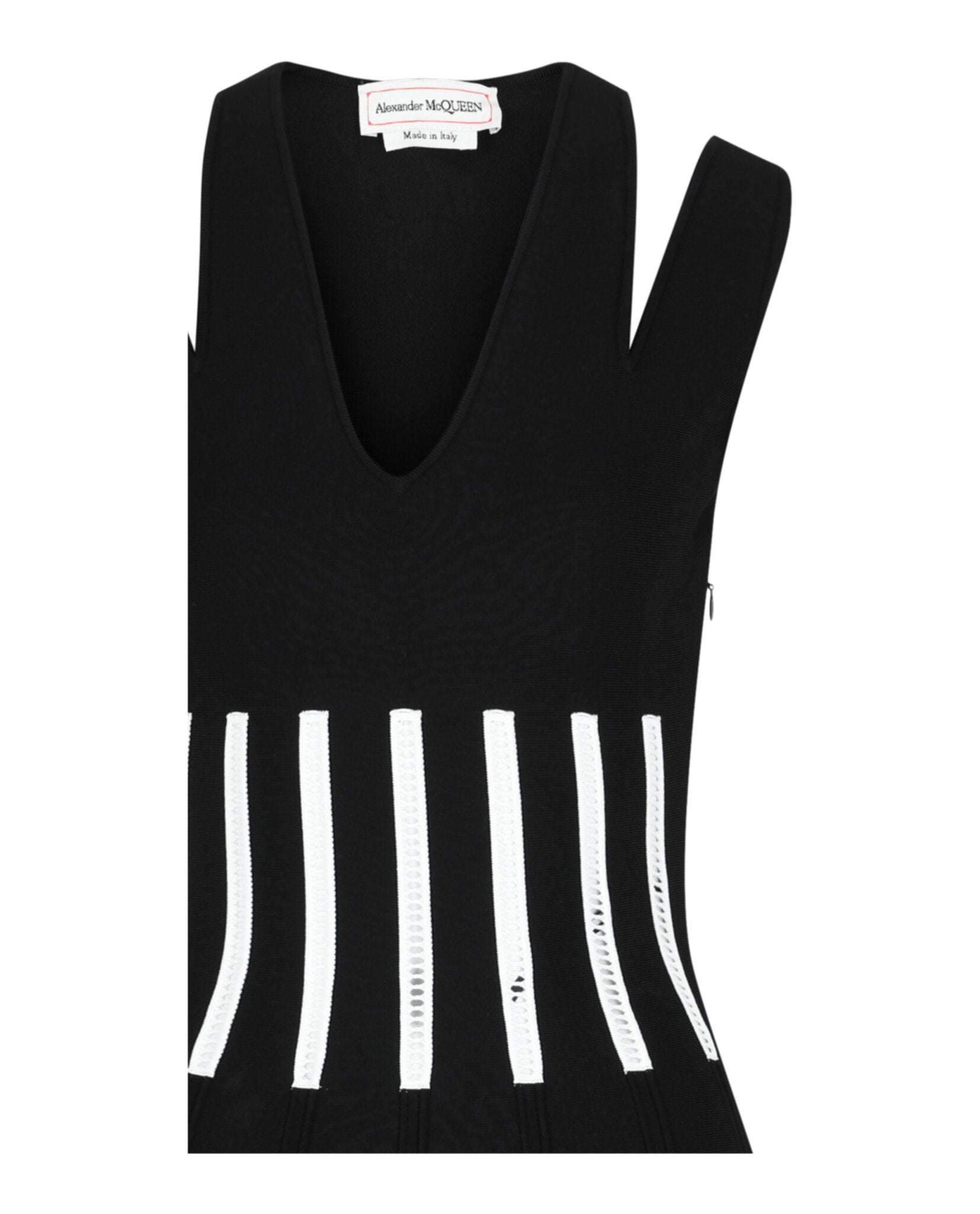 Alexander McQueen Womens Coutout Shoulder Corset Mini Dress