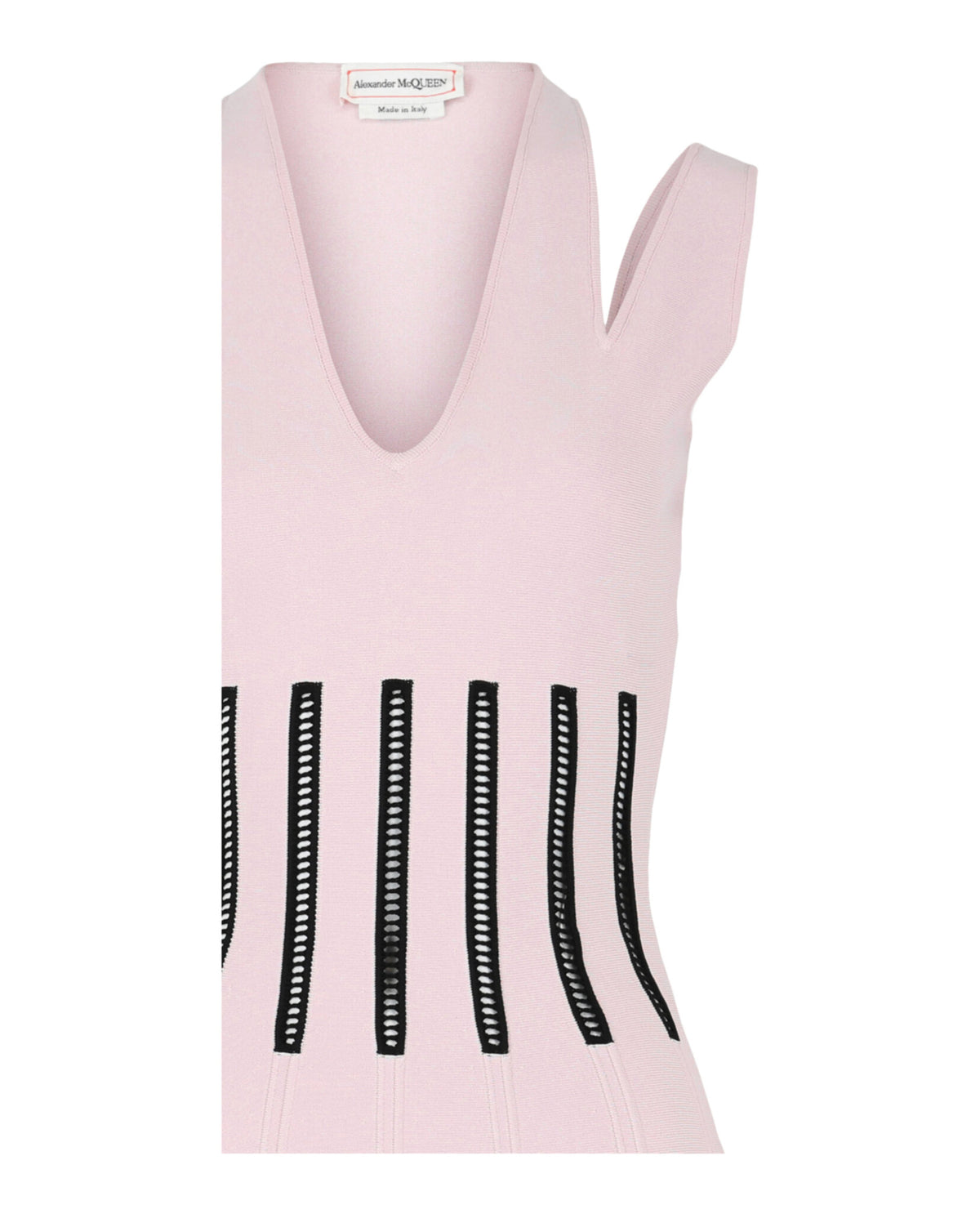 Alexander McQueen Womens Coutout Shoulder Corset Mini Dress