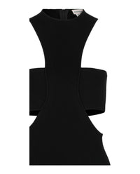 Alexander McQueen Womens Slashed Harness Midi Dress