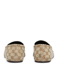 Gucci Gucci Men Lived-Effect Moccasin With Horse Clip