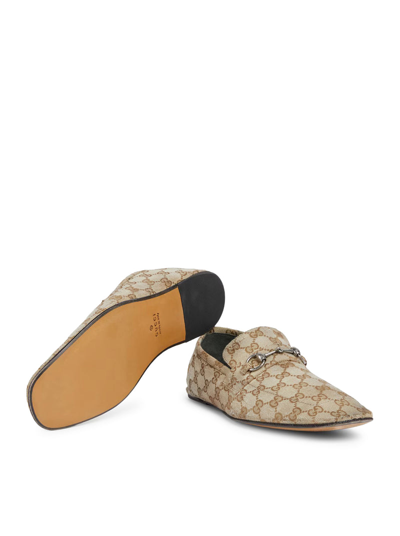 Gucci Gucci Men Lived-Effect Moccasin With Horse Clip