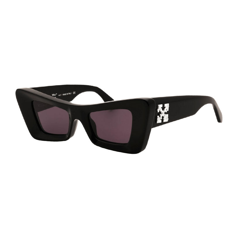 Off-White Sunglasses Cat Eye Full Rim, White Frame and Grey Lens OERI027ACCRA0107