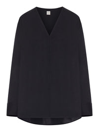 Toteme Toteme Women V-Neck Cotton Poplin Blouse