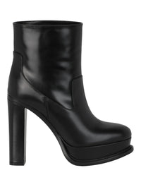 Alexander McQueen Womens Leather Ankle Boots