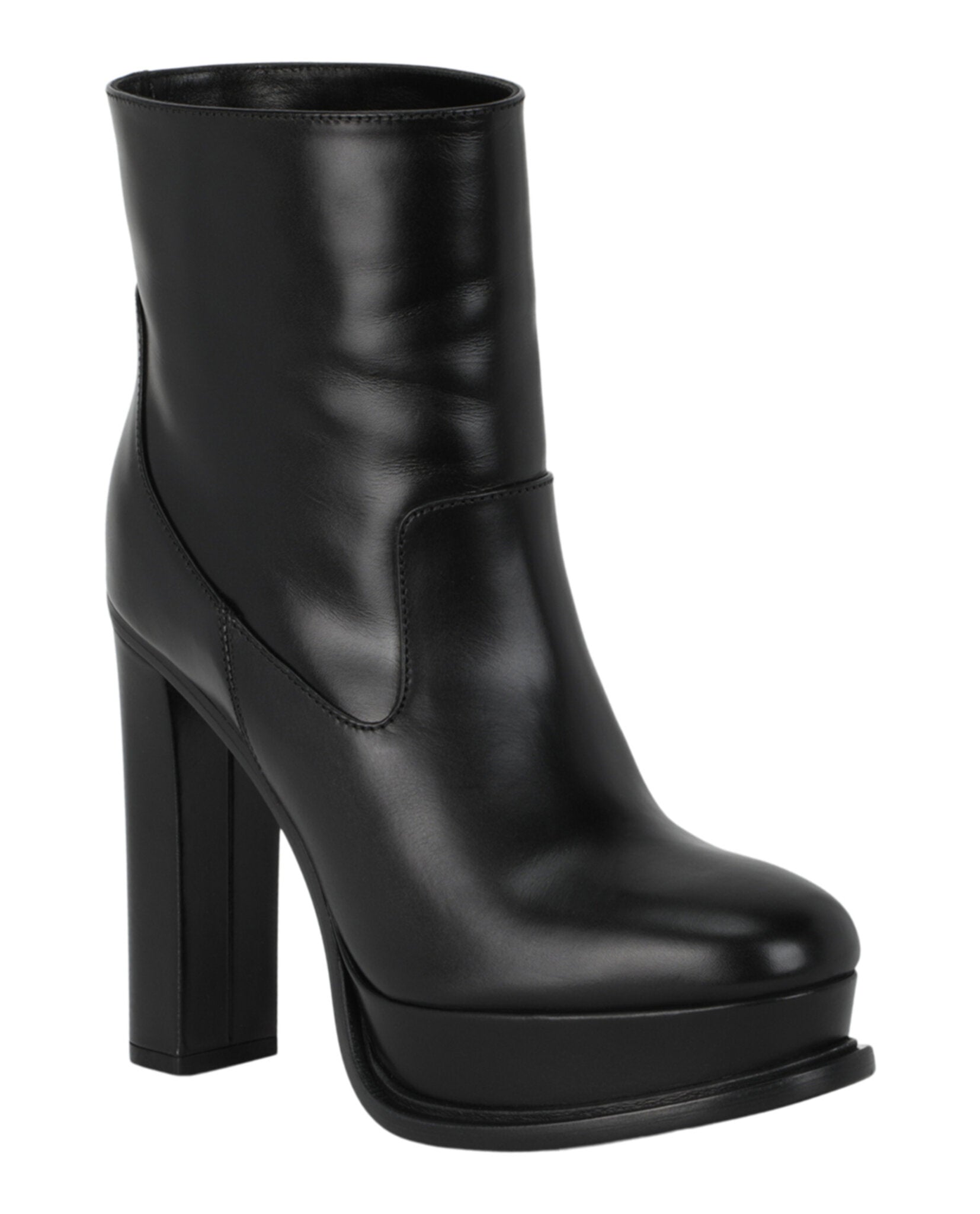 Alexander McQueen Womens Leather Ankle Boots