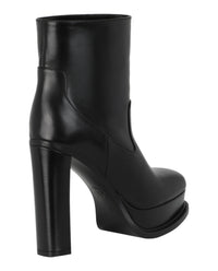 Alexander McQueen Womens Leather Ankle Boots