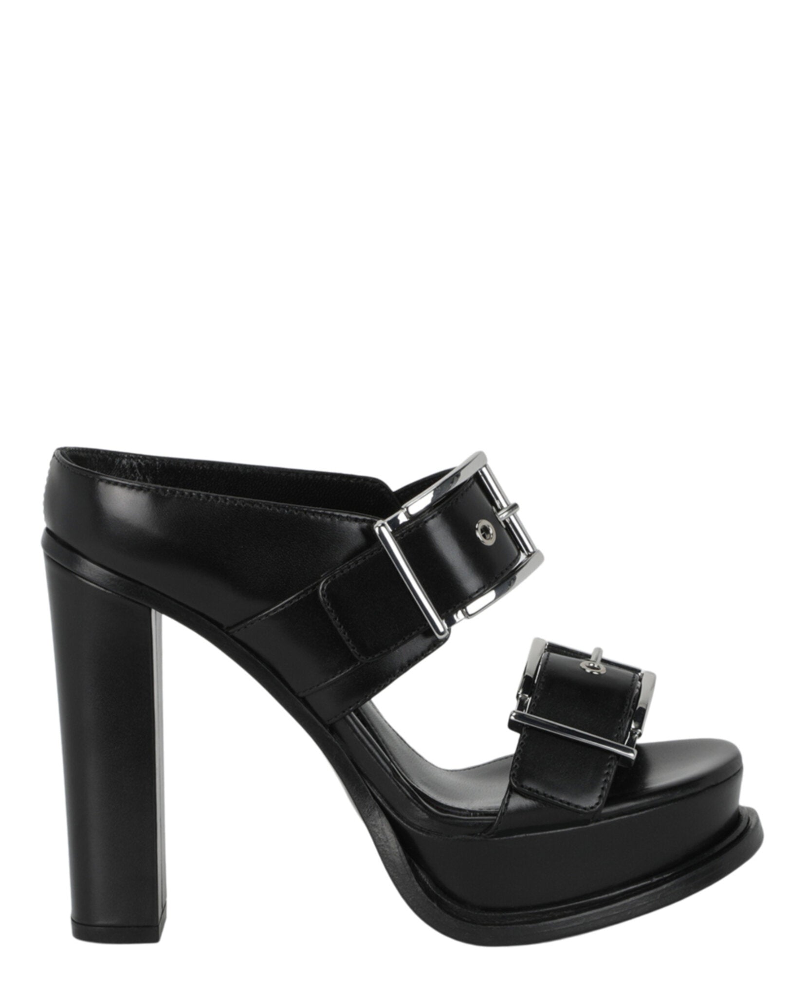 Alexander McQueen Womens Boxcar Leather Sandals