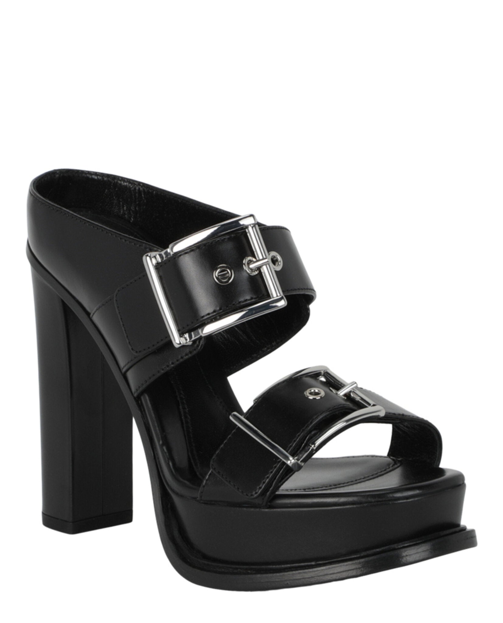 Alexander McQueen Womens Boxcar Leather Sandals