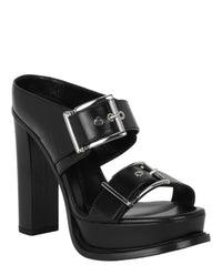 Alexander McQueen Womens Boxcar Leather Sandals