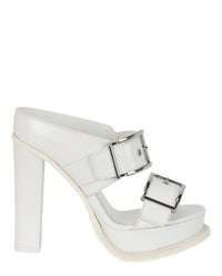 Alexander McQueen Womens Boxcar Leather Sandals