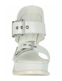 Alexander McQueen Womens Boxcar Leather Sandals