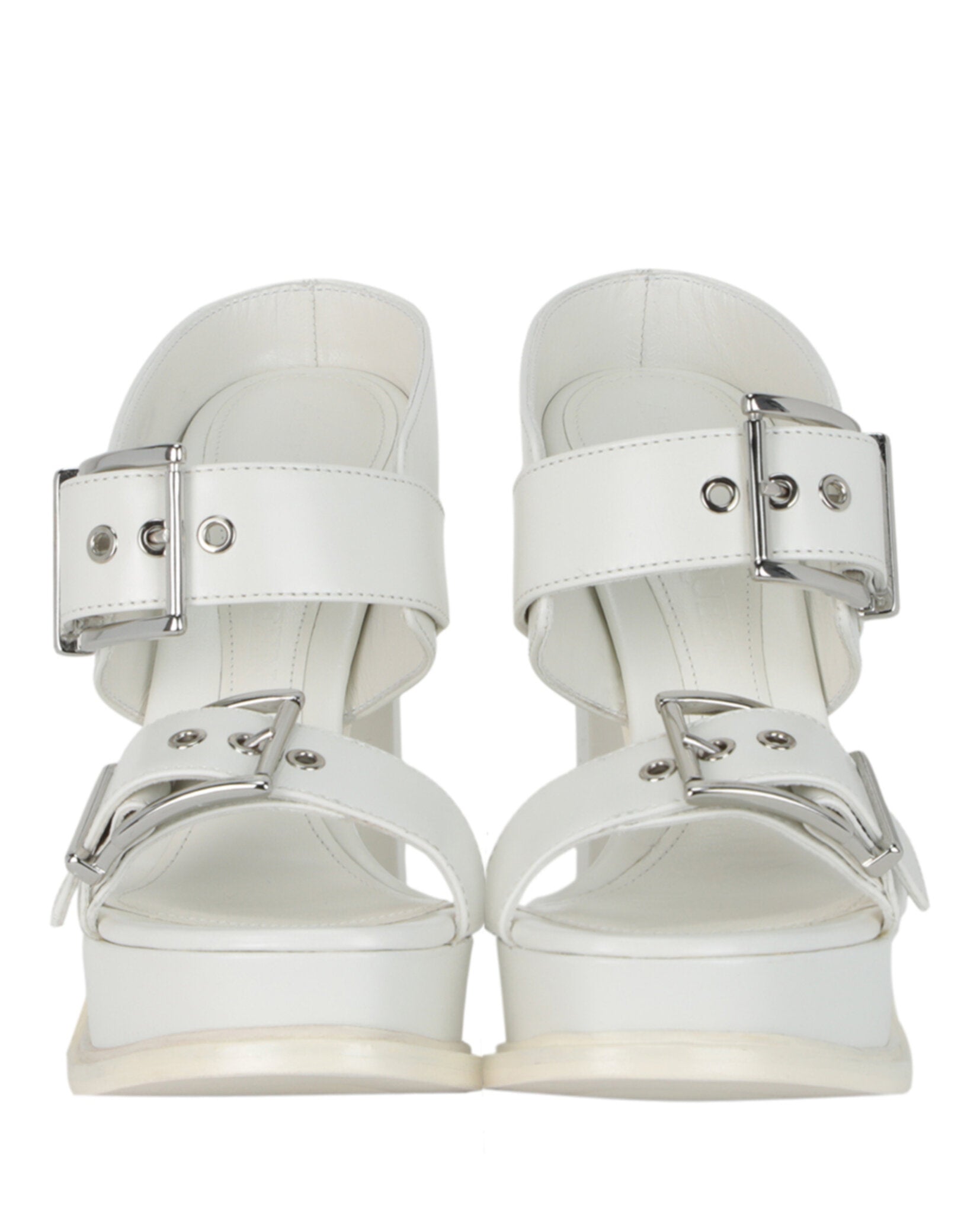 Alexander McQueen Womens Boxcar Leather Sandals