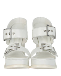 Alexander McQueen Womens Boxcar Leather Sandals