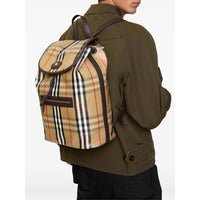 Burberry Burberry Neutrals Backpacks Men