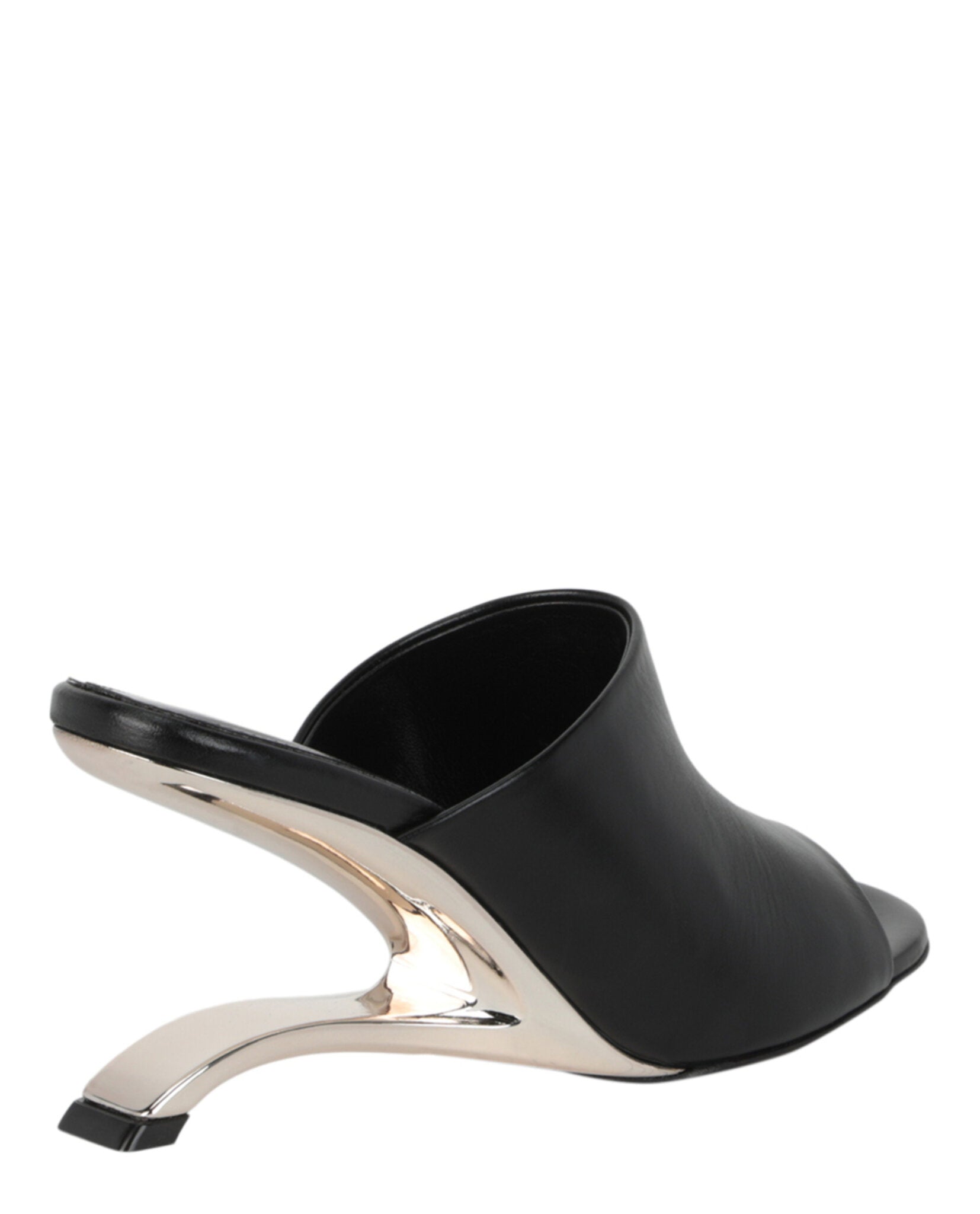Alexander McQueen Womens Leather Arc Mules