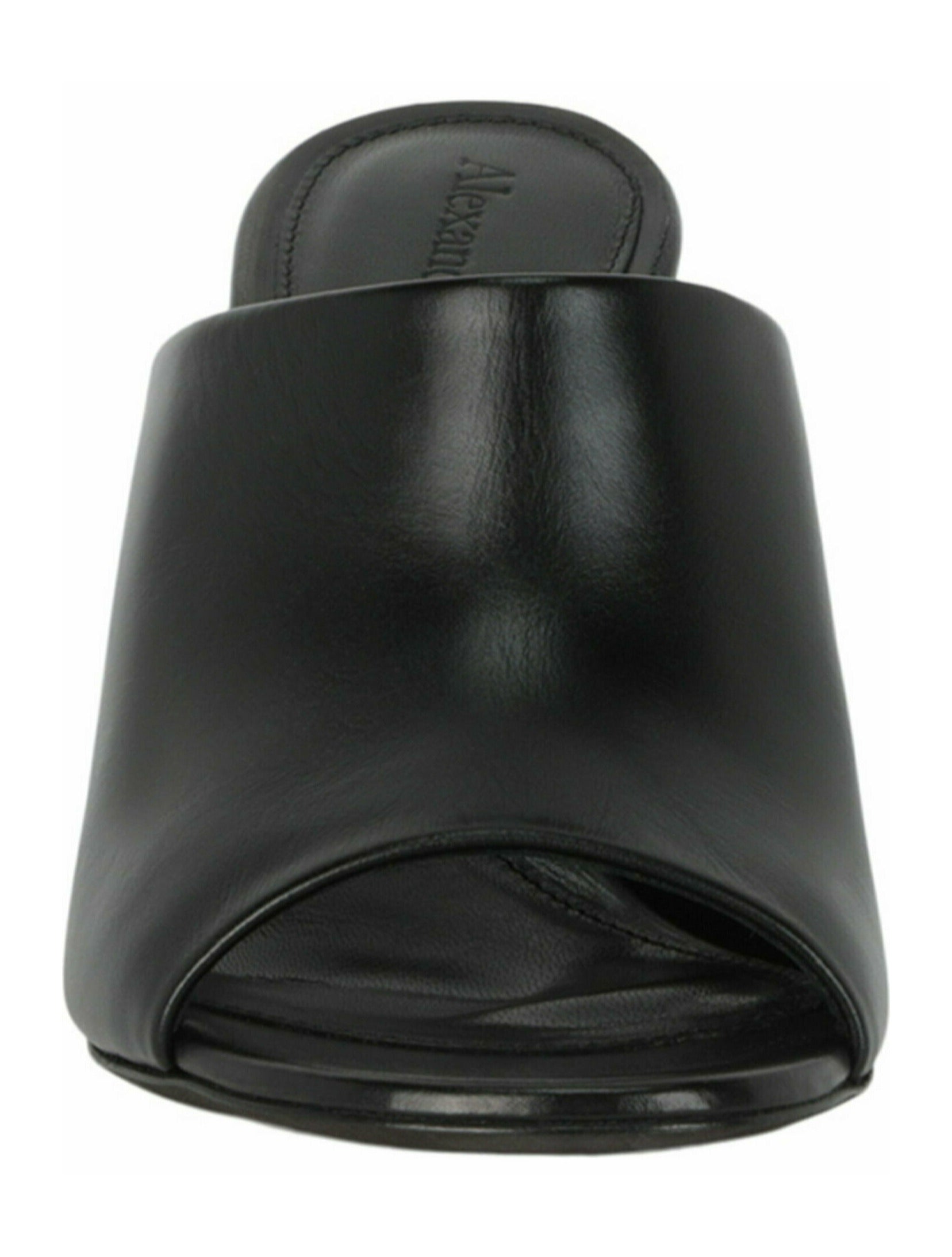 Alexander McQueen Womens Leather Arc Mules