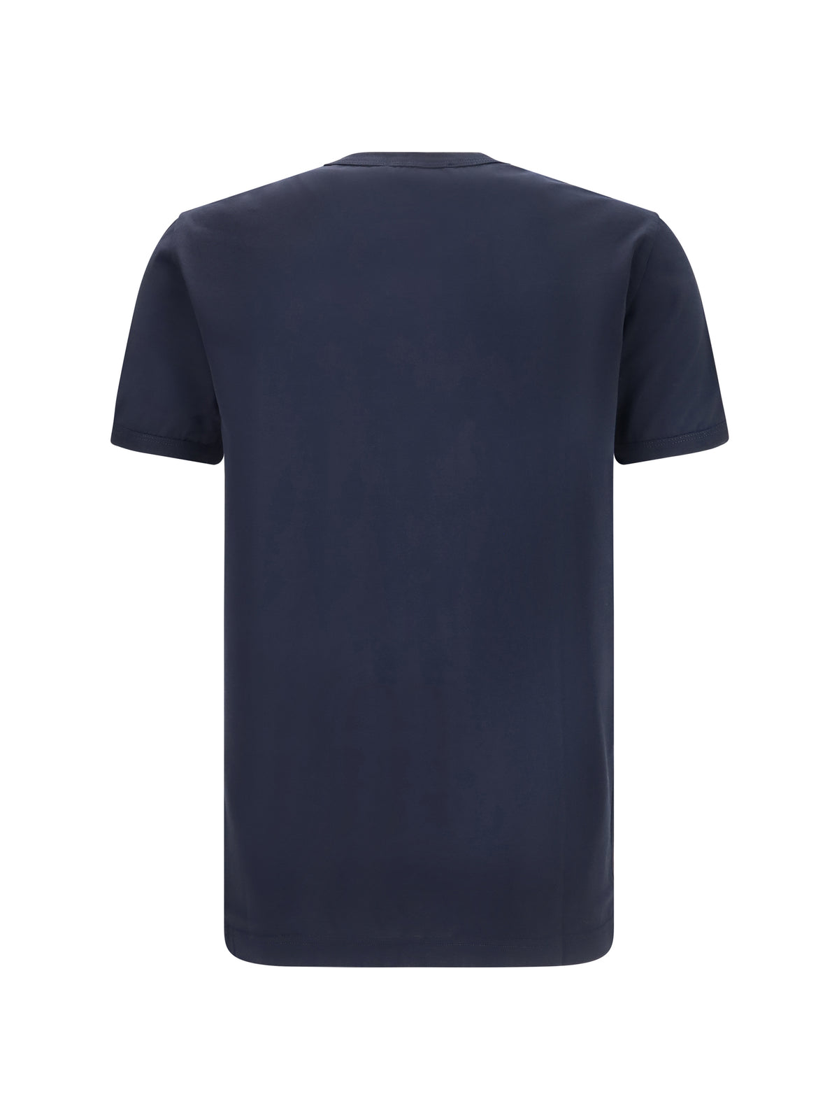 Dolce & Gabbana Men Cotton T-Shirt With Logo Plaque